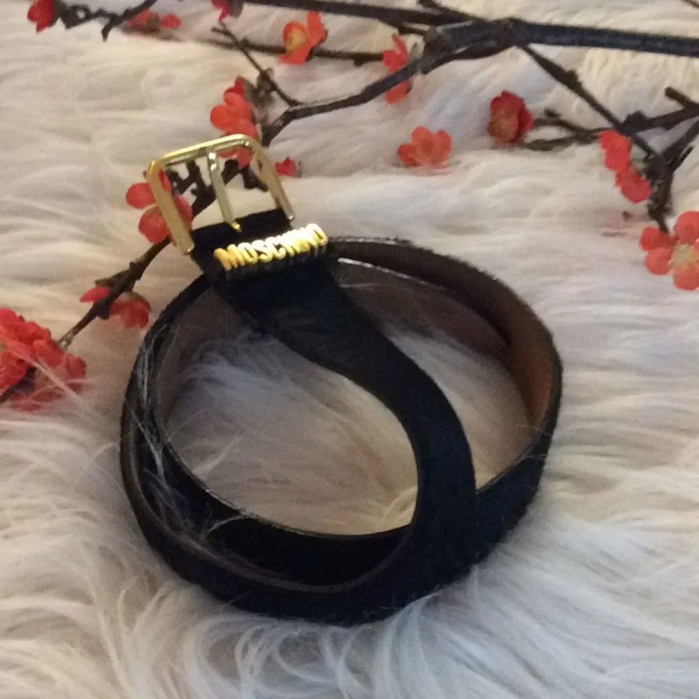 💞MOSCHINNO💞genuine leather belt